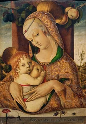 Dziewica z Dzieciątkiem, c.1480 (tempera na panelu)